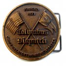 Vintage Founded 1871 Columbus Ohio Dispatch Newspaper Belt Buckle