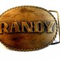 Vintage RANDY Belt Buckle Made in U.S.A. by Spec Cast In The Box
