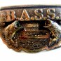 1990 B.A.S.S. Bass Solid Brass Belt Buckle Made in U.S.A.
