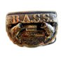 1990 B.A.S.S. Bass Solid Brass Belt Buckle Made in U.S.A.