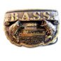 1990 B.A.S.S. Bass Solid Brass Belt Buckle Made in U.S.A.