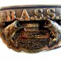 1990 B.A.S.S. Bass Solid Brass Belt Buckle Made in U.S.A.