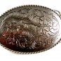 Cowboys Western Silvertone Fancy Belt Buckle No. 2 5214