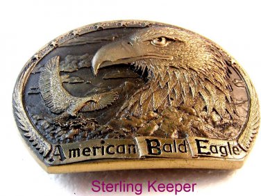 1983 High Mesa Endangered Species American Bald Eagle Belt Buckle