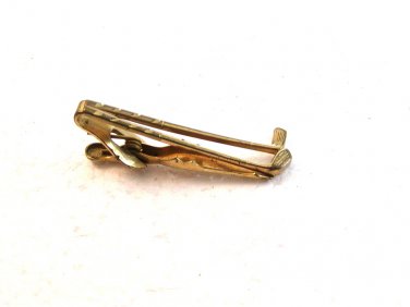 Vintage Gold Clubs Tie Clasp by Swank
