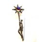 Vintage Art Deco Nude Female Holding Star Brooch