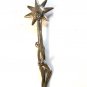 Vintage Art Deco Nude Female Holding Star Brooch
