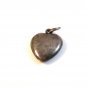Vintage Victorian Mary /  Lou Sterling Silver Puffy Heart Charm