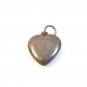 Vintage Victorian Mary /  Lou Sterling Silver Puffy Heart Charm