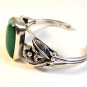 Southwest Sterling Silver & Malachite Cuff Bracelet