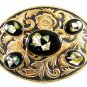 Fancy Western Black with Abalone Belt Buckle 61914