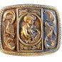 Vintage Western Cowboy & His Horse Belt Buckle