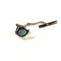 Silvertone & Faux Opal Tie Tac Unbranded 71715