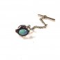 Silvertone & Faux Opal Tie Tac Unbranded 71715