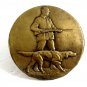 1950's - 1970's Hunter W/ Rifle Bird Dog Hunting Belt Buckle 092214