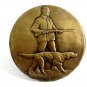 1950's - 1970's Hunter W/ Rifle Bird Dog Hunting Belt Buckle 092214