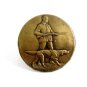 1950's - 1970's Hunter W/ Rifle Bird Dog Hunting Belt Buckle 092214