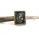 Vintage Fenwick & Sailors Sterling Silver Les Arts Tie Clasp 03042013kl
