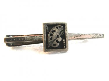 Vintage Fenwick & Sailors Sterling Silver Les Arts Tie Clasp 03042013kl