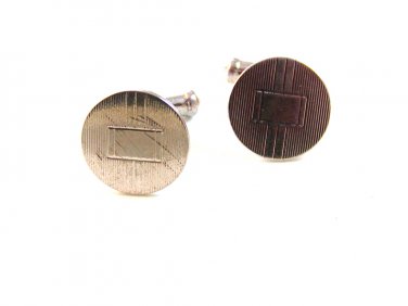 Vintage BAB Sterling Silver Monogrammable Cufflinks 12252013dk