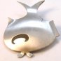 Vintage Beaucraft Modernist Sterling Cute Little Fish Whale Brooch