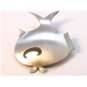 Vintage Beaucraft Modernist Sterling Cute Little Fish Whale Brooch
