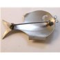 Vintage Beaucraft Modernist Sterling Cute Little Fish Whale Brooch