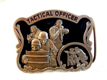 1997 Tactical Officer Enameled Belt Buckle Made in U.S.A.