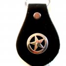 Western Cowboy Rodeo Key Chain with Silver Tone Star