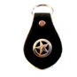 Western Cowboy Rodeo Key Chain with Silver Tone Star
