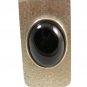 Silvertone & Black Onyx Money Clip