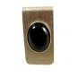 Silvertone & Black Onyx Money Clip