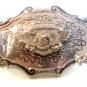 Vintage Silver Tone Brave Spirit American Eagle Belt Buckle Mint