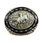 Cowboy Rodeo Bull Riding Belt Buckle by Silver Strike 3D