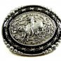 Cowboy Rodeo Bull Riding Belt Buckle by Silver Strike 3D