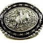 Cowboy Rodeo Bull Riding Belt Buckle by Silver Strike 3D