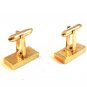 Vintage Gold Tone & Stone Cufflinks Signed Speidel