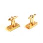 Vintage Gold Tone & Stone Cufflinks Signed Speidel