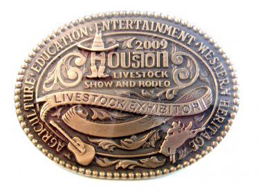2009 Houston Livestock Show & Rodeo Belt Buckle