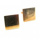 Vintage Gold Tone Square Cufflinks
