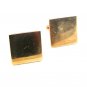Vintage Gold Tone Square Cufflinks