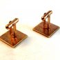 Vintage Gold Tone Square Cufflinks