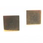 Vintage Gold Tone Square Cufflinks
