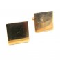 Vintage Gold Tone Square Cufflinks