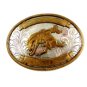 Nickel Slver Western Rodeo Cowboy Riding Wild Horse Belt Buckle 11072013