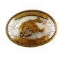 Nickel Slver Western Rodeo Cowboy Riding Wild Horse Belt Buckle 11072013