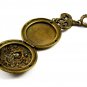 Art Nouveau Gibson Girl Copperish Locket Pendant Unmarked 102014