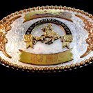 Vintage E. T. Youth Rodeo All Around Cowboy Calf Roping Belt Buckle