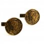 Lady in Helmet Cufflinks No Markings