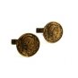 Lady in Helmet Cufflinks No Markings